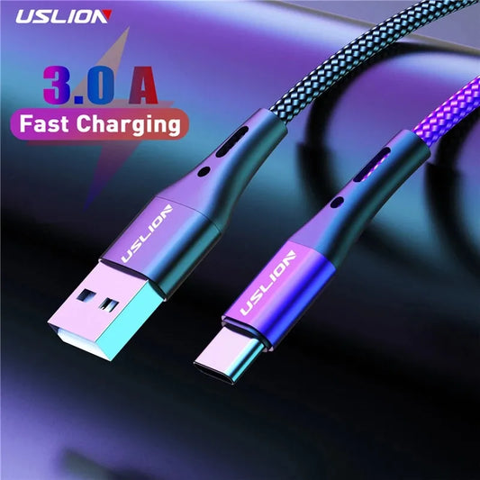 Upgrade Your Charging Game - 3A Fast Charging Type C Cable for Samsung & Xiaomi